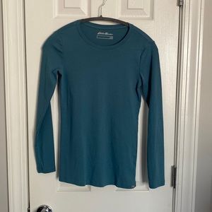 Eddie Bauer Ladies Size Small Favorite Long Sleeve T-shirt
